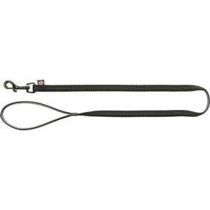 Trixie Softline Elegance pavadys, M-L 1m/20mm, juodas/grafito