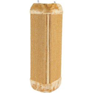 Trixie Draskyklė XL kamp., sizalis/pliušas, su katžole, 32x60 cm, pilka/šv. pilka