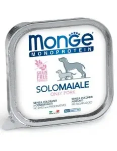 Monge Monoproteico "Solo" - Wet Dog Pate 100% pork 150g