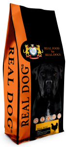 Real Dog Adult Large-Giant Breeds su vištiena ir ryžiais 20kg