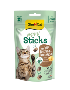 GIMCAT MINI STICKS WITH TURKEY & CHEESE 50 G
