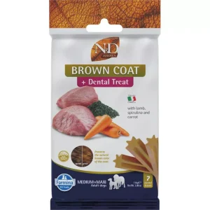 FARMINA N&D BROWN - DOG TREAT - Lamb Potato Carrot&Spirulina ADULT MED&MAX 100 g