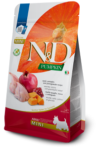 FARMINA N&D PUMPKIN - DOG Dry Quail&Pomegr ADULT MINI 2 kg