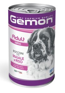 GEMON - Wet Dog Chunks Adult Maxi Pork & rice 1250g