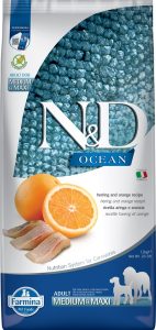 FARMINA N&D OCEAN - DOG Dry Herring&Orange ADULT MED&MAX 12 kg