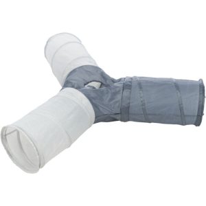 TRIXIE Žaidimų tunelis, 4 įėjimai, nailonas,  3x 22x50 cm, pilkas