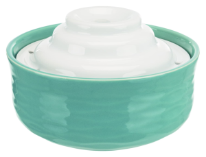 TRIXIE Vital Falls Girdykla-fontanas, keramika, 1.5 l/22x13 cm, petrol žalsva/balta