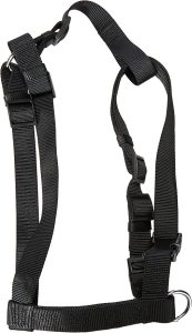 Trixie Classic H-petnešos, L-XL 75-100cm/25 mm, juodos