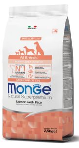 Monge Dry Dog Spec. Line - All Breeds Puppy Salmon & rice 2,5kg