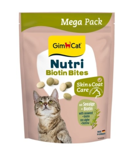 GIMCAT NUTRI BIOTIN BITES SEEALGE (su biotinu ir dumbliais) 425 G