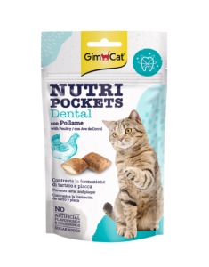 GimCat Nutri Pockets Dental skanėstai katėms 60g