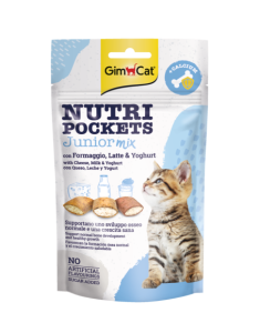 GimCat Nutri Pockets Junior Mix skanėstai katėms 60g