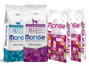 Monge Cat 4x10kg Kitten+Adult+Urinary+Rabbit Mono