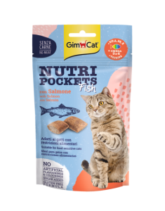 GIMCAT NUTRI POCKETS Fish with Salmon 60g