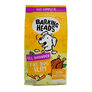 BARKING HEADS Fat Dog Slim lieknėjantiems (Vištiena) 12kg
