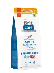 Brit Care Hypoallergenic Adult Large Breed Lamb sausas maistas šunims su ėriena 12 + 2 kg