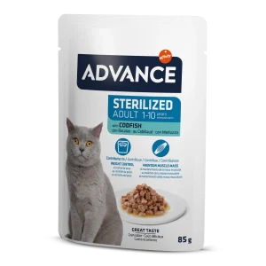 ADVANCE Wet  Sterilized Codfish  85G*12vnt