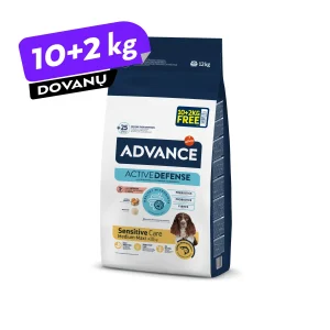 Sensitive Med/max (lašiša, ryžiai) 10kg + 2KG