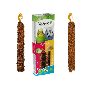 VADIGRAN Stixx Fruit-Biscuit papūgom 2 skoniai 90g (10)