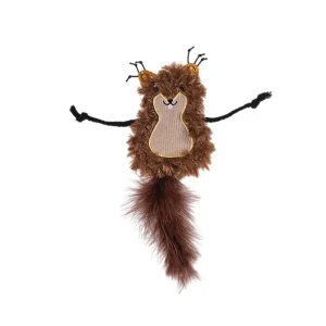 VADIGRAN Cat Toy pliušinė voverė su katžole 22cm 2pak