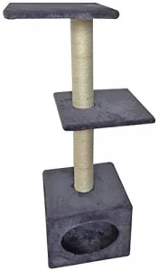 CROCI MUNIC pilka draskyklė katėms 35x35x103cm