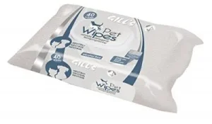 GILL'S servetėlės augintiniams neutralaus kvapo, 40vnt