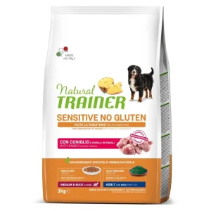 Natural Trainer ADULT DOG SENSITIVE NO GLUTEN M/M RABBIT (triušiena) 3kg