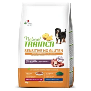 Natural Trainer  ADULT DOG SENSITIVE NO GLUTEN M/M DUCK (antiena) 3kg