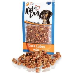 KIDDOG Cubes antienos ir žuvies gabaliukai 80g (150)