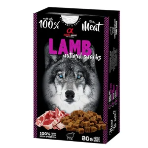 ALPHA SPIRIT NATURAL DOG skanėstai šunims su ėriena 80g (6)