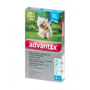 Advantix lašai šunims 4-10kg, 1 pipetė