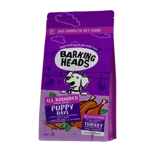 BARKING HEADS Puppy Days Turkey šuniukams su kalakutiena 2kg
