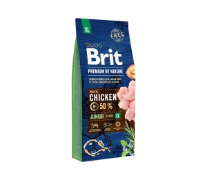 Brit Premium By Nature Junior XL sausas maistas šunims 15 kg