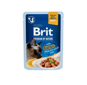 Brit Premium Cat Delicate konservai katėms maiš. Tuna in Gravy 85 g