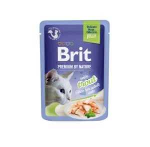 Brit Premium Cat Delicate konservai katėms maiš. Trout in Jelly 85 g