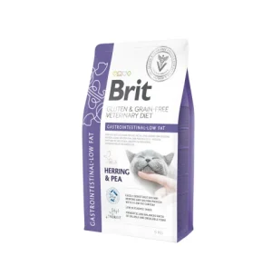 Brit GF Veterinary Diets Cat Gastrointestinal-Low fat sausas maistas katėms 2kg