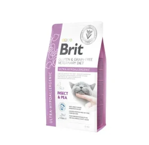 Brit GF Veterinary Diets Cat Ultra-Hypoallergenic sausas maistas katėms 2kg