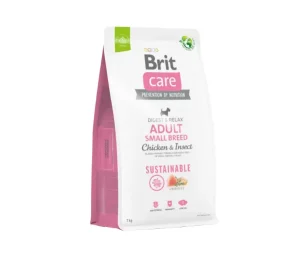 Brit Care Sustainable Adult Small Breed Chicken&Insect sausas maistas šunims su vištiena ir vabzdžiais 1 kg (geriausias iki 2025-04-16)