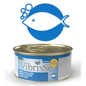 VIBRISSE kons. katėms želatinoje su tunu 70g 12vnt (24)