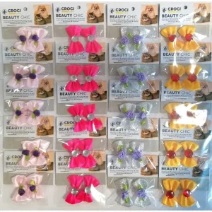 CROCI BEAUTY CHIC kaspinėlis su gumele 2vnt 3.5cm 20pak