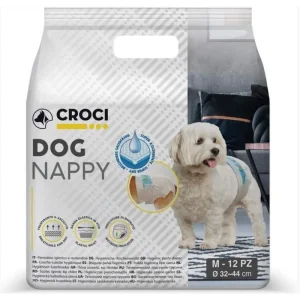 CROCI Dog Nappy sauskelnės šunim M 32-44cm