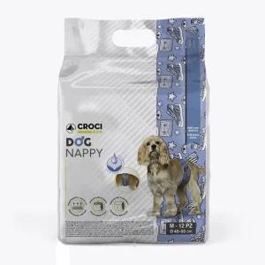 CROCI Dog Nappy sauskelnės patinėliams M 40-50cm 12vnt
