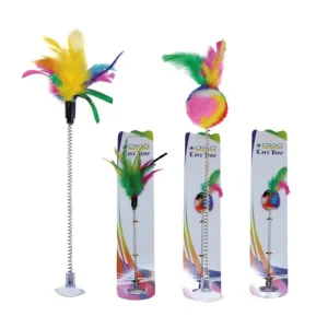 CROCI spyruoklė su plunksnomis katėms 29cm 2vnt