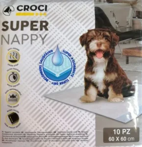 CROCI SUPER NAPPY Higieniniai paklotai 60x60cm (12)