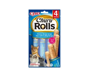 Churu Cat skanėstas katėms Rolls Chicken Tuna Scallop 40 g