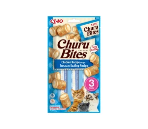 Churu Cat skanėstas Bites Chicken Tuna Scallop 30 g