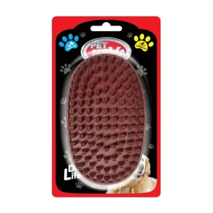 PET NOVA augintinių guminis vonios šepetys 13x8cm