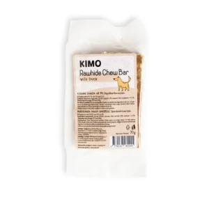 Kimo Rawhide Chew Bar with Duck skanėstas – kaulas šunims su antiena 70g