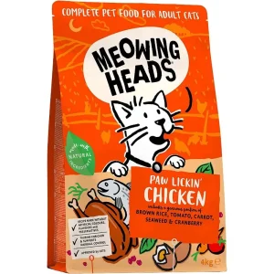 MEOWING HEADS Paw Lickin' Chicken (vištiena/žuvis) 4kg