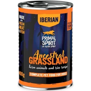 PRIMAL Iberian Ancestral Grassland konservas šunims 400g (6)
